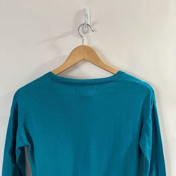 Banana Republic Teal V-Neck Sweater - Picture 10 of 12